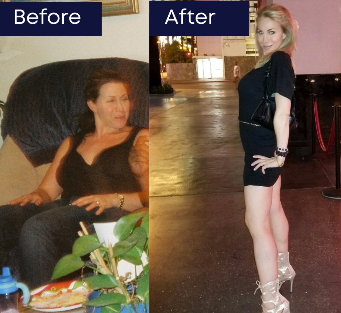 Juhl Khallen before and after weight loss transformation
